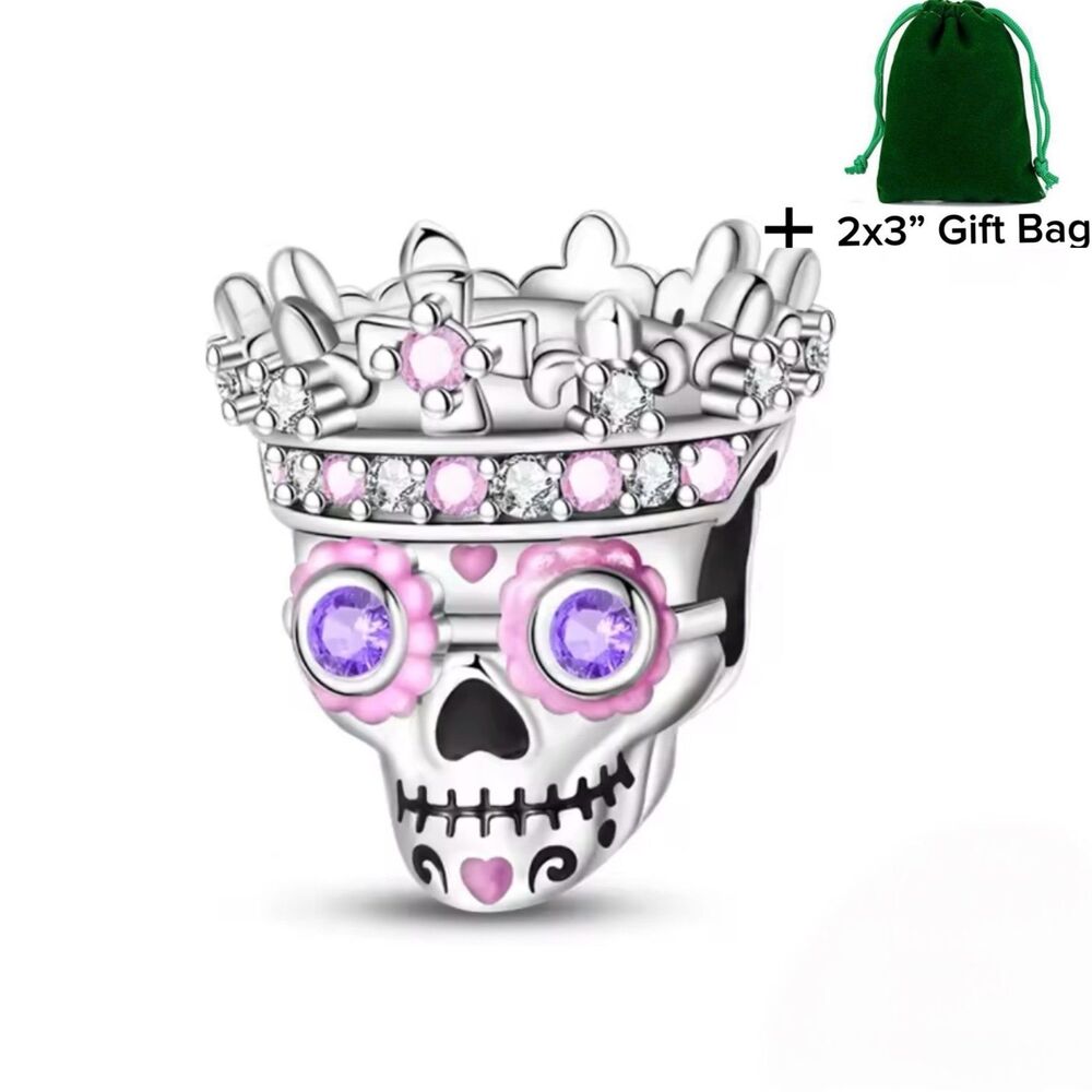 New Halloween Skull Bead | 925 Silver | Brand New